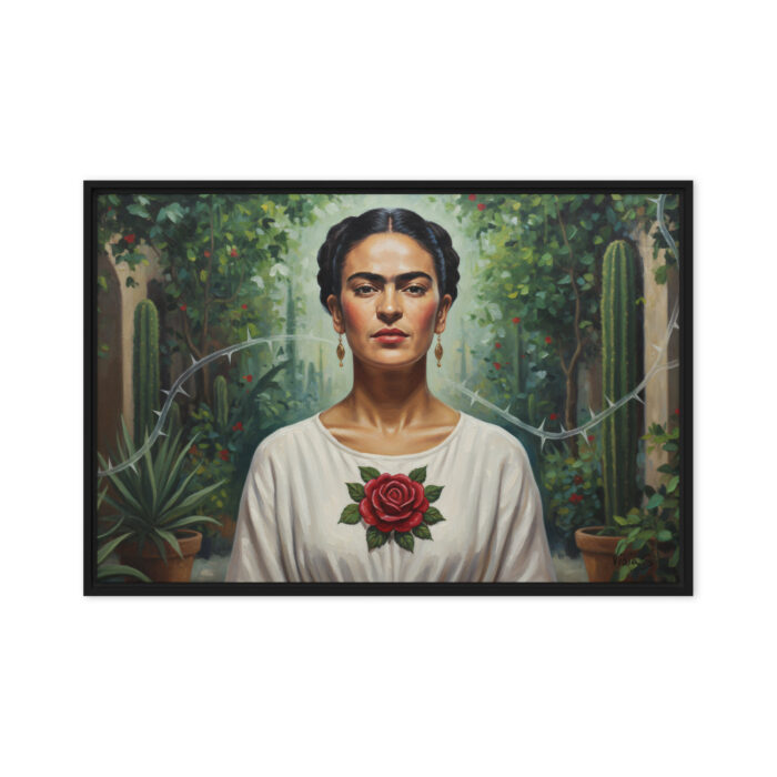 Frida Reclaimed – Modern Myth Oil Painting Print | Resilience, Creativity & Authenticity | Emotional Wall Art for Thoughtful Spaces