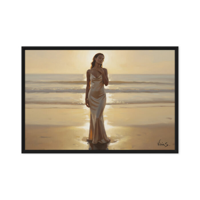Venus Reclaimed – Modern Myth Oil Painting Print | Self-Love, Radiance & Serenity | Elegant Wall Art for Luxe Interiors