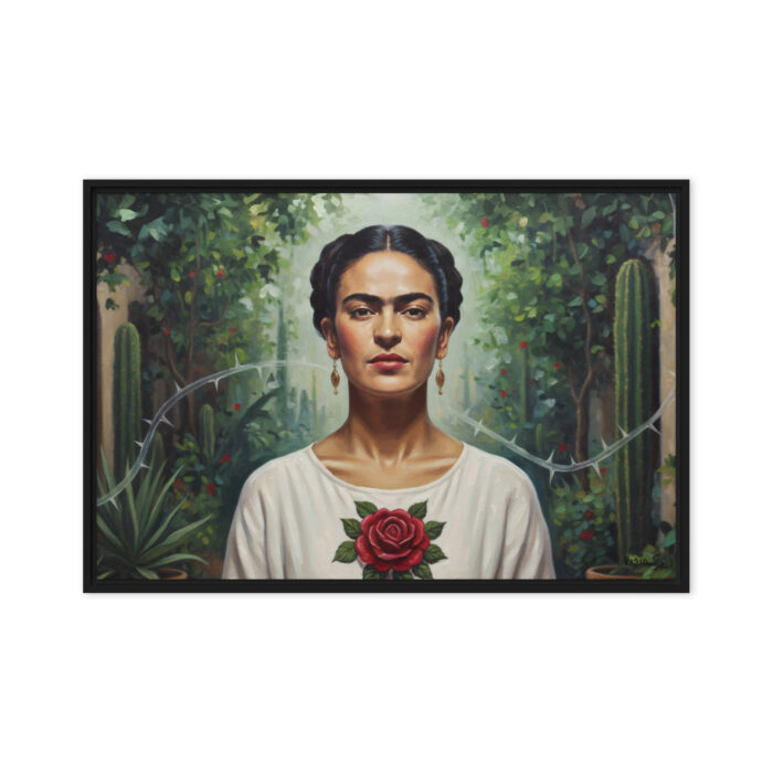 Frida Reclaimed – Modern Myth Oil Painting Print | Resilience, Creativity & Authenticity | Emotional Wall Art for Thoughtful Spaces