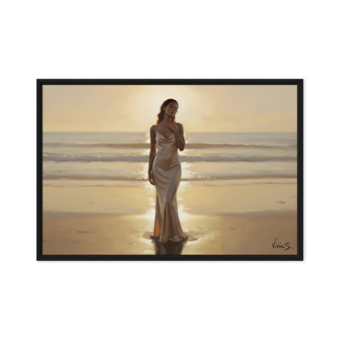 Venus Reclaimed – Modern Myth Oil Painting Print | Self-Love, Radiance & Serenity | Elegant Wall Art for Luxe Interiors